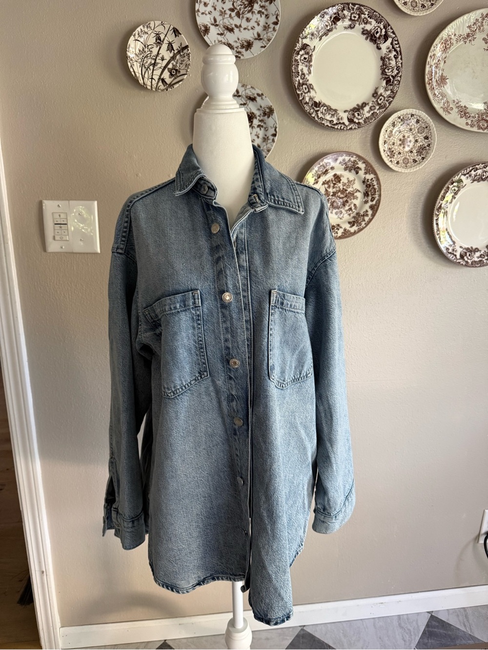 H&M Oversized Denim Shacket